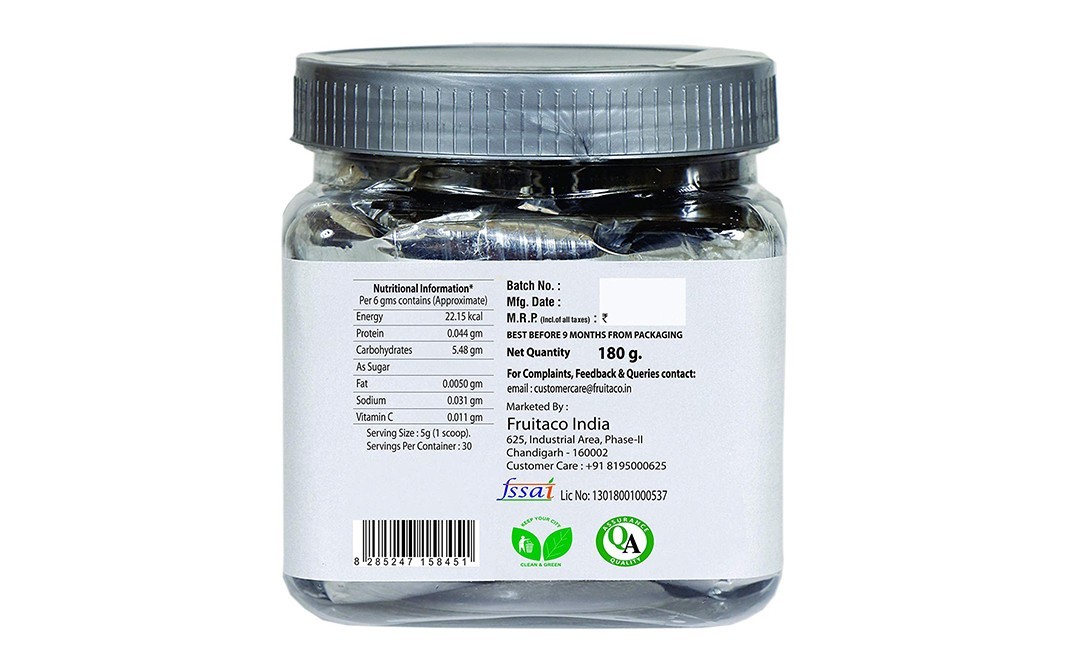 Fruitaco Lemon Green Tea Instant Mix    Plastic Jar  180 grams